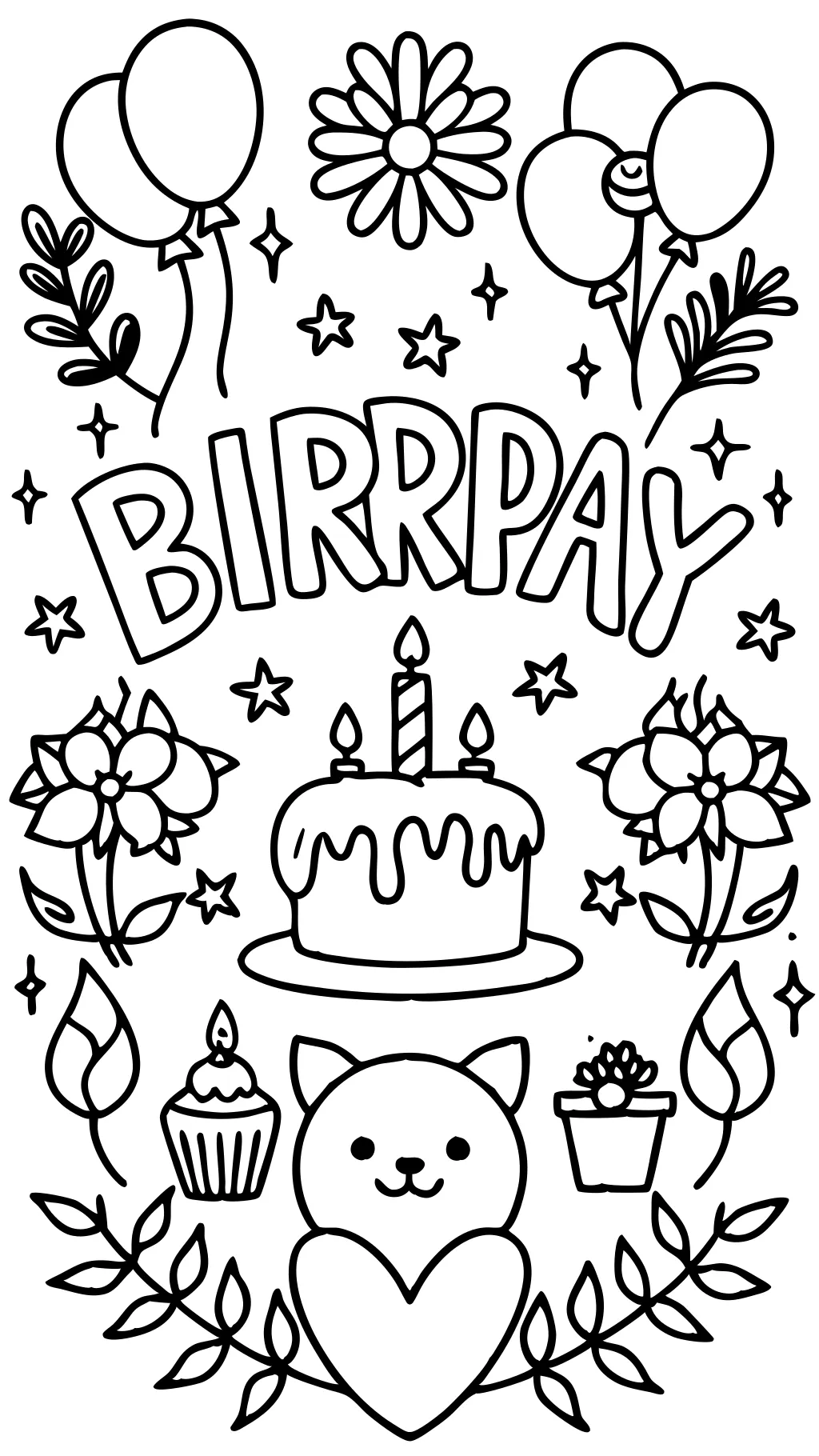 coloring pages for cards